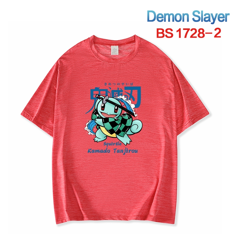 Demon Slayer Kimets  ice silk cotton loose and comfortable T-shirt from XS to 5XL BS-1728-2