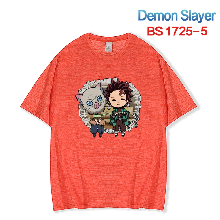 Demon Slayer Kimets  ice silk cotton loose and comfortable T-shirt from XS to 5XL BS-1725-5