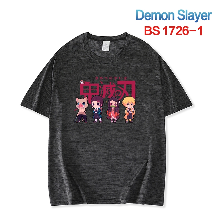 Demon Slayer Kimets  ice silk cotton loose and comfortable T-shirt from XS to 5XL  BS-1726-1