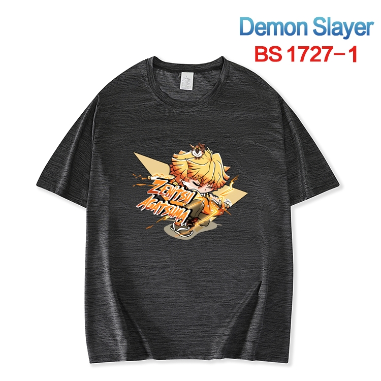 Demon Slayer Kimets  ice silk cotton loose and comfortable T-shirt from XS to 5XL BS-1727-1