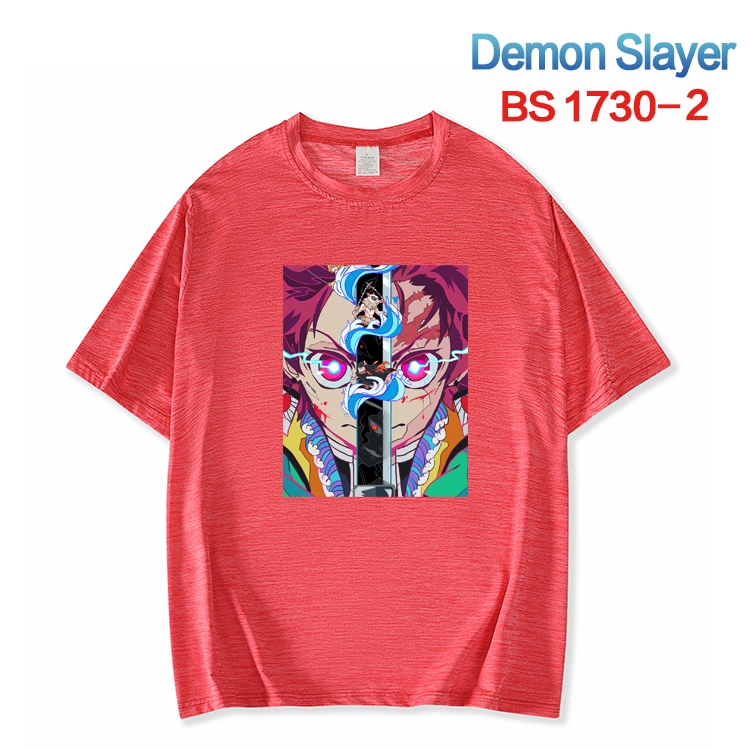 Demon Slayer Kimets  ice silk cotton loose and comfortable T-shirt from XS to 5XL BS-1730-2