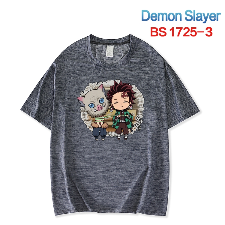 Demon Slayer Kimets  ice silk cotton loose and comfortable T-shirt from XS to 5XL BS-1725-3