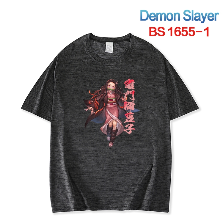 Demon Slayer Kimets  ice silk cotton loose and comfortable T-shirt from XS to 5XL BS-1655-1