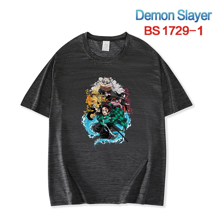 Demon Slayer Kimets  ice silk cotton loose and comfortable T-shirt from XS to 5XL BS-1729-1