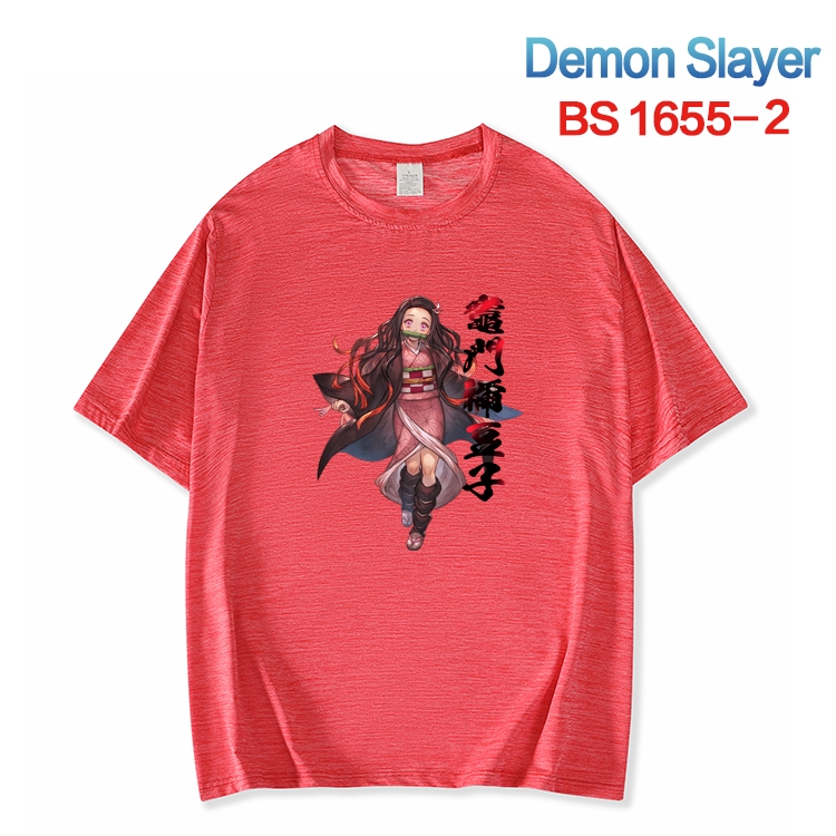 Demon Slayer Kimets  ice silk cotton loose and comfortable T-shirt from XS to 5XL BS-1655-2