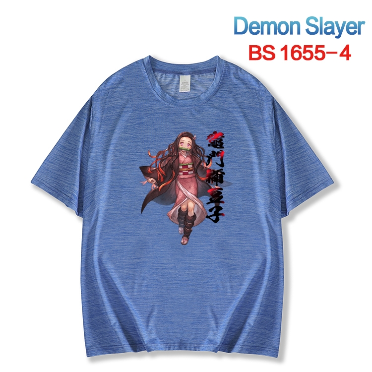 Demon Slayer Kimets  ice silk cotton loose and comfortable T-shirt from XS to 5XL BS-1655-4