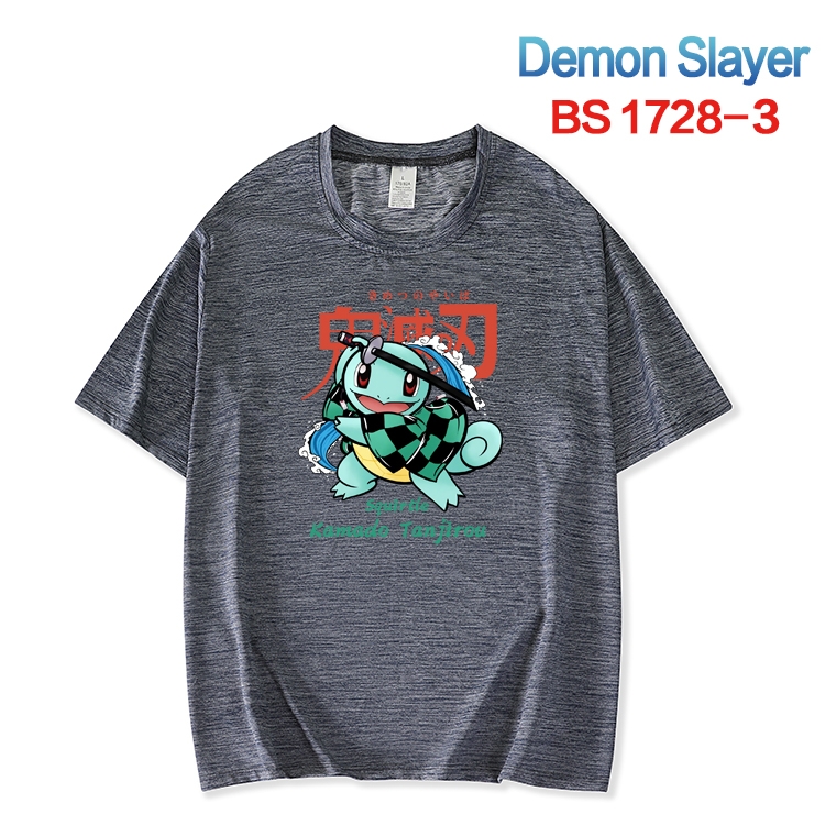 Demon Slayer Kimets  ice silk cotton loose and comfortable T-shirt from XS to 5XL