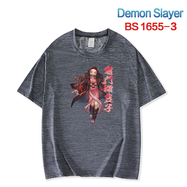 Demon Slayer Kimets  ice silk cotton loose and comfortable T-shirt from XS to 5XL BS-1724-4