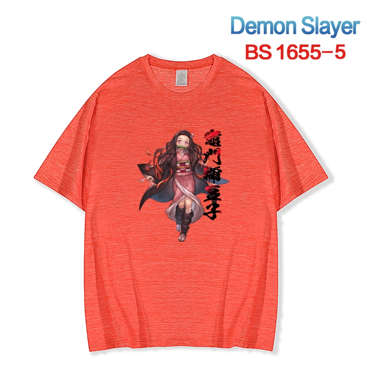 Demon Slayer Kimets  ice silk cotton loose and comfortable T-shirt from XS to 5XL BS-1655-5