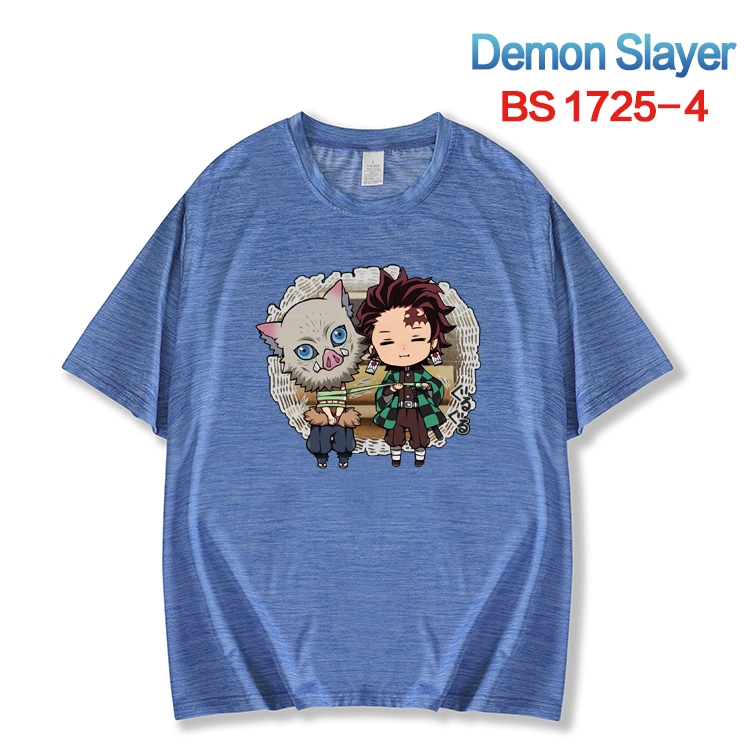 Demon Slayer Kimets  ice silk cotton loose and comfortable T-shirt from XS to 5XL  BS-1725-4