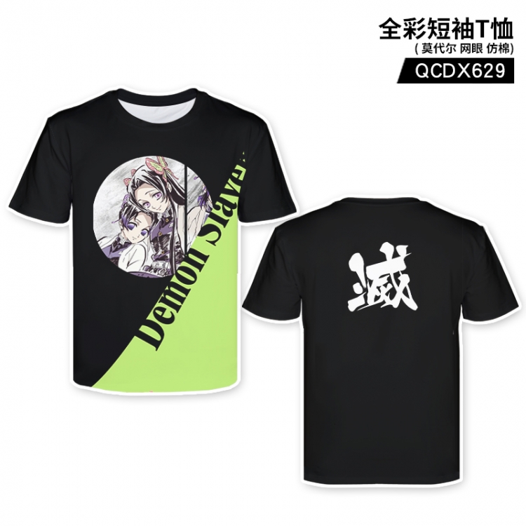 Demon Slayer Kimets Anime Full Color Short Sleeve T-Shirt