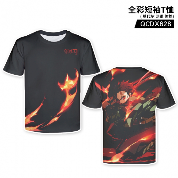 Demon Slayer Kimets Anime Full Color Short Sleeve T-Shirt QCDX628