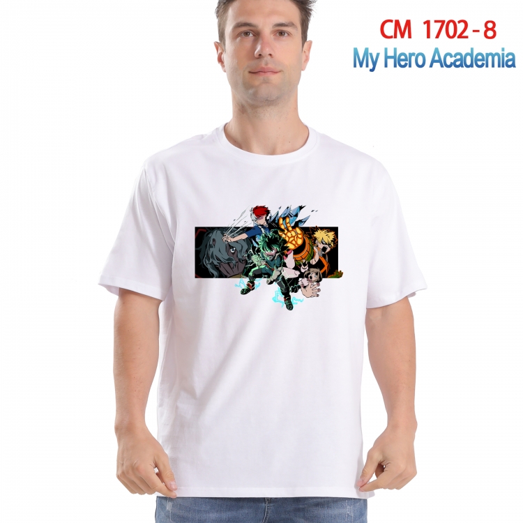 My Hero Academia Printed short-sleeved cotton T-shirt from S to 4XL CM-1702-8