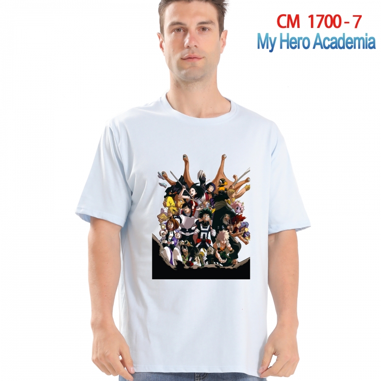 My Hero Academia Printed short-sleeved cotton T-shirt from S to 4XL CM-1700-7