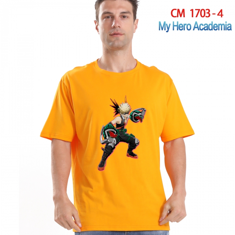 My Hero Academia Printed short-sleeved cotton T-shirt from S to 4XL CM-1703-4