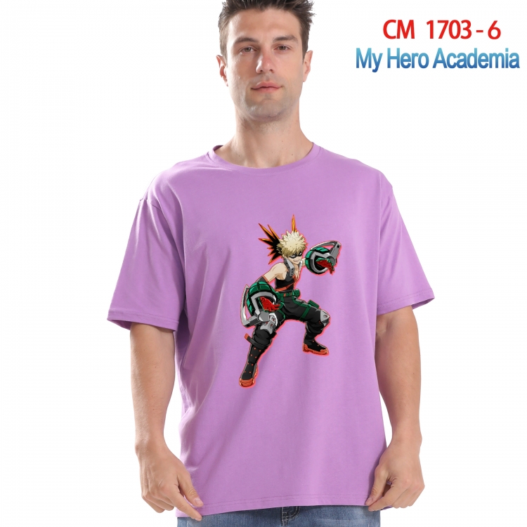 My Hero Academia Printed short-sleeved cotton T-shirt from S to 4XL CM-1703-6