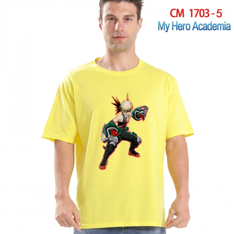 My Hero Academia Printed short-sleeved cotton T-shirt from S to 4XL CM-1703-5