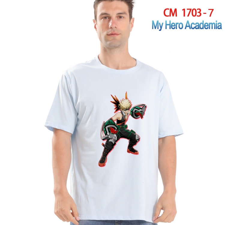 My Hero Academia Printed short-sleeved cotton T-shirt from S to 4XL  CM-1703-7