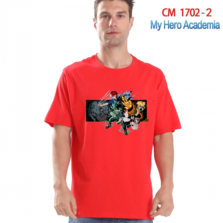 My Hero Academia Printed short-sleeved cotton T-shirt from S to 4XL CM-1702-2