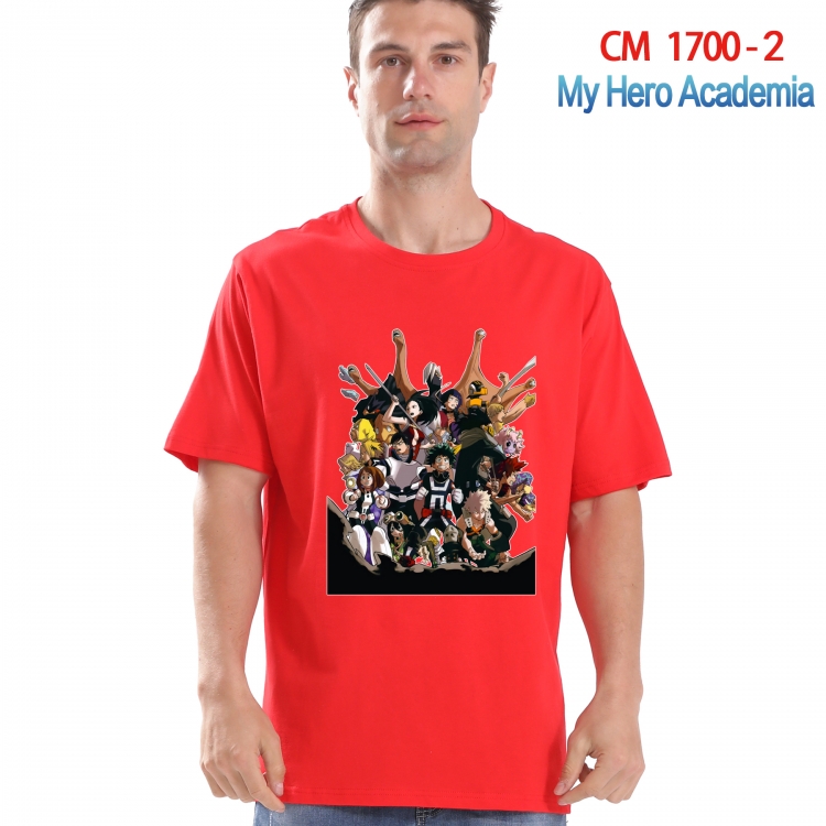 My Hero Academia Printed short-sleeved cotton T-shirt from S to 4XL CM-1700-2