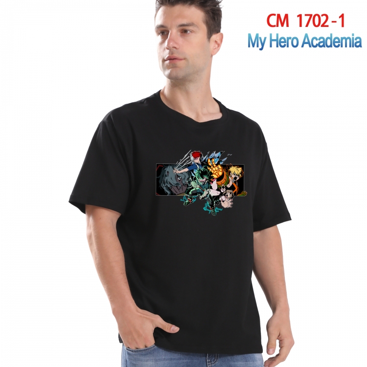 My Hero Academia Printed short-sleeved cotton T-shirt from S to 4XL CM-1702-1