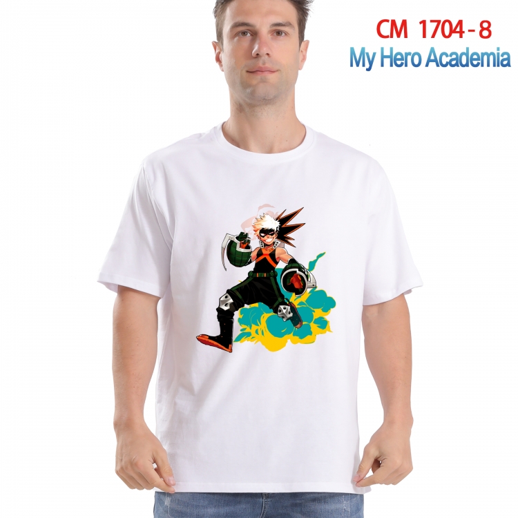 My Hero Academia Printed short-sleeved cotton T-shirt from S to 4XL CM-1704-8