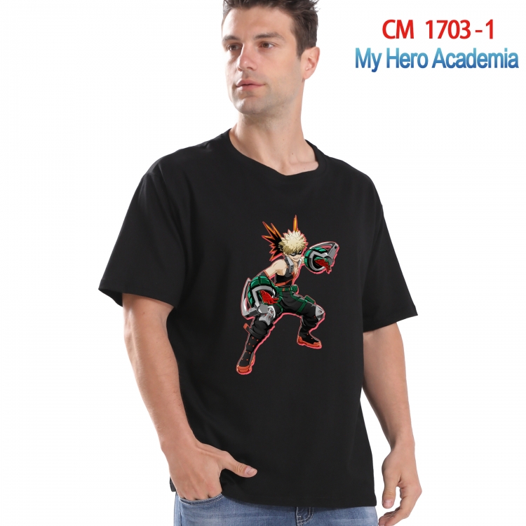 My Hero Academia Printed short-sleeved cotton T-shirt from S to 4XL CM-1703-1