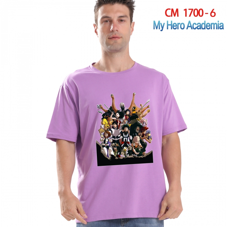 My Hero Academia Printed short-sleeved cotton T-shirt from S to 4XL CM-1700-6