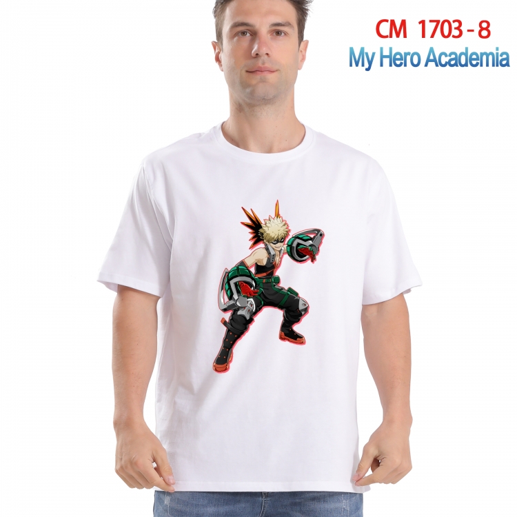 My Hero Academia Printed short-sleeved cotton T-shirt from S to 4XL CM-1703-8