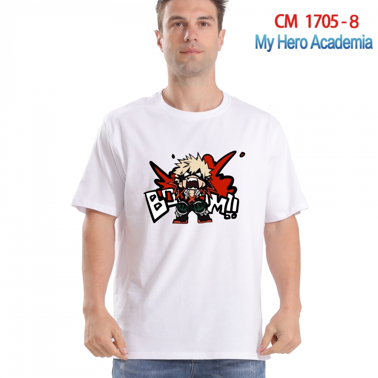My Hero Academia Printed short-sleeved cotton T-shirt from S to 4XL CM-1705-8