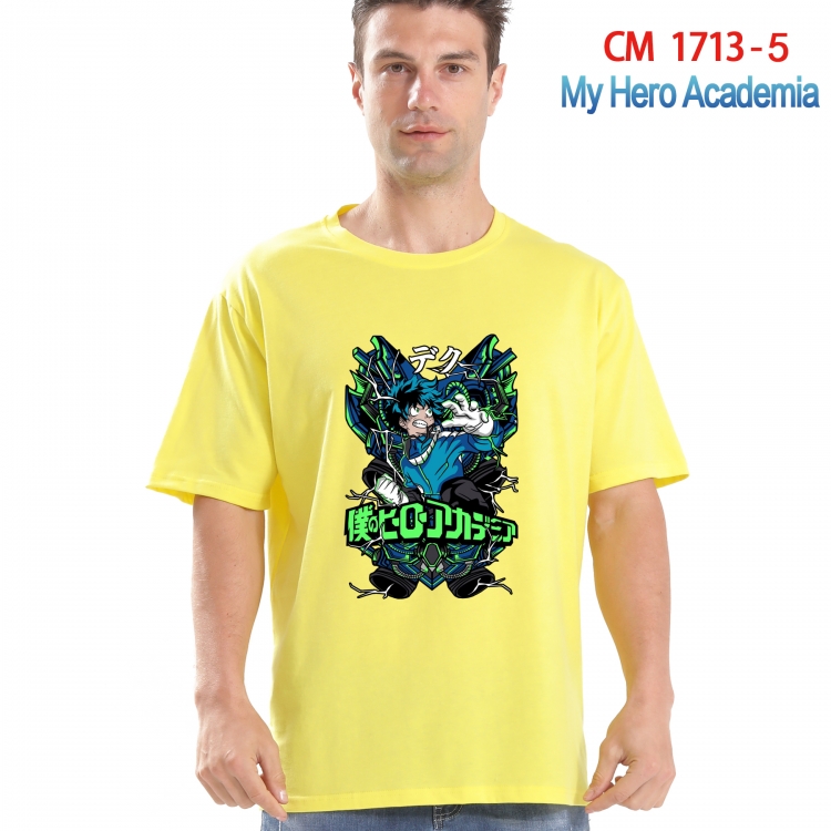 My Hero Academia Printed short-sleeved cotton T-shirt from S to 4XL CM-1713-5