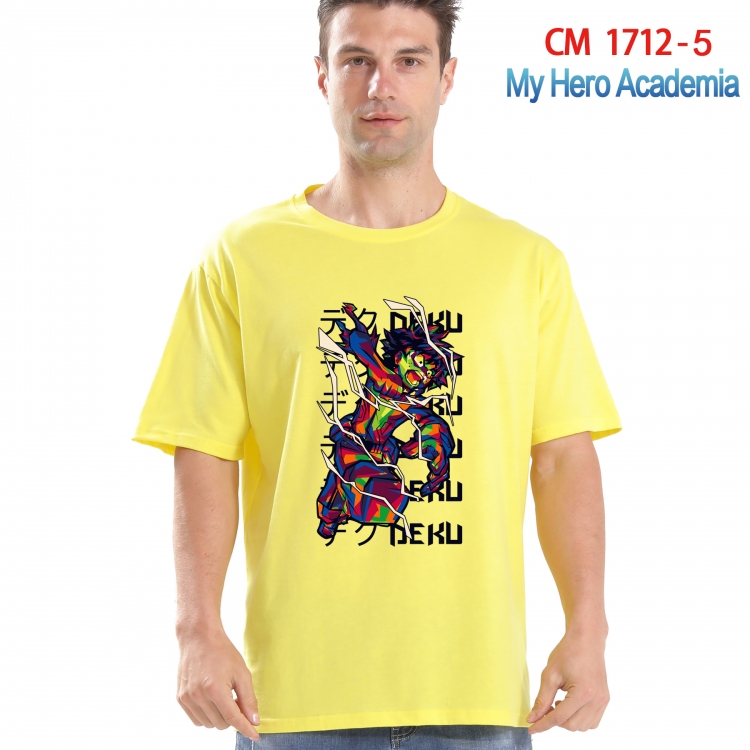 My Hero Academia Printed short-sleeved cotton T-shirt from S to 4XL CM-1712-5