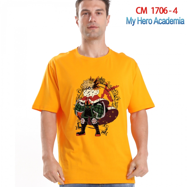 My Hero Academia Printed short-sleeved cotton T-shirt from S to 4XL CM-1706-4