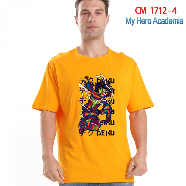 My Hero Academia Printed short-sleeved cotton T-shirt from S to 4XL CM-1712-4