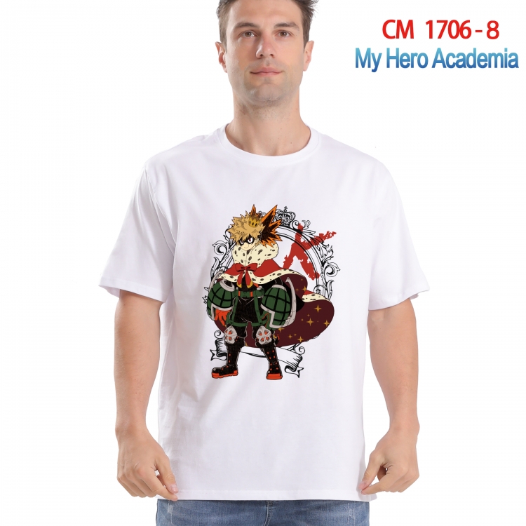 My Hero Academia Printed short-sleeved cotton T-shirt from S to 4XL  CM-1706-8