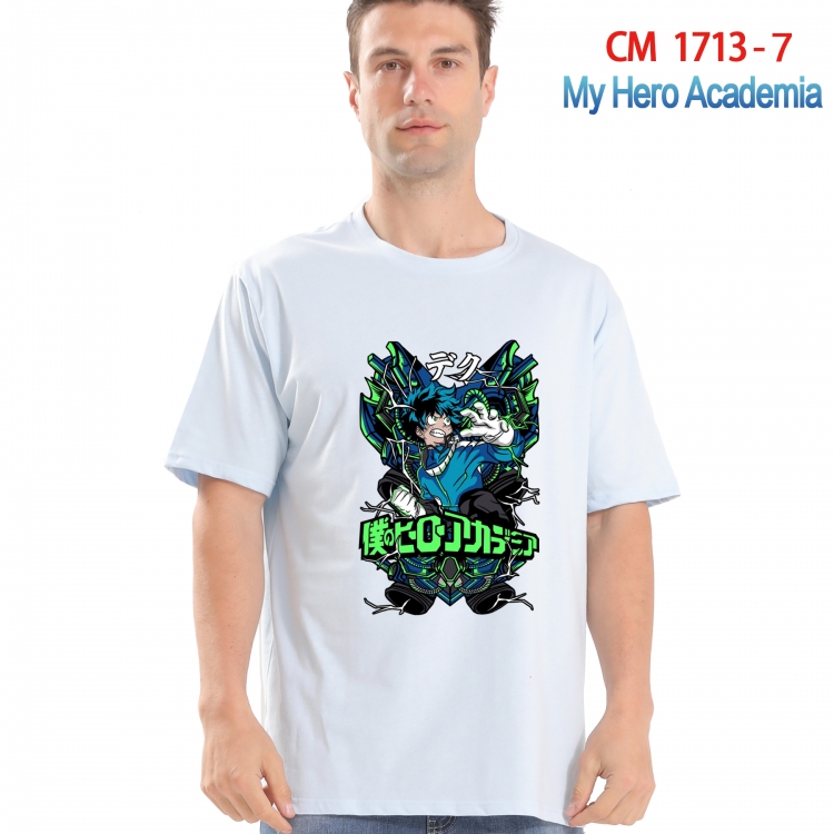 My Hero Academia Printed short-sleeved cotton T-shirt from S to 4XL CM-1713-7