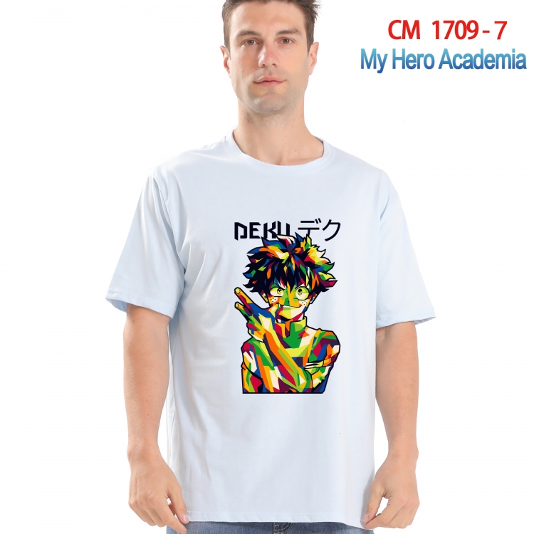 My Hero Academia Printed short-sleeved cotton T-shirt from S to 4XL CM-1709-7