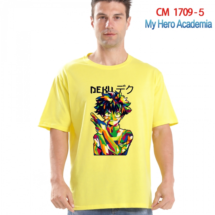 My Hero Academia Printed short-sleeved cotton T-shirt from S to 4XL CM-1709-5