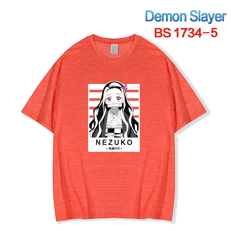 Demon Slayer Kimets  ice silk cotton loose and comfortable T-shirt from XS to 5XL BS-1734-5