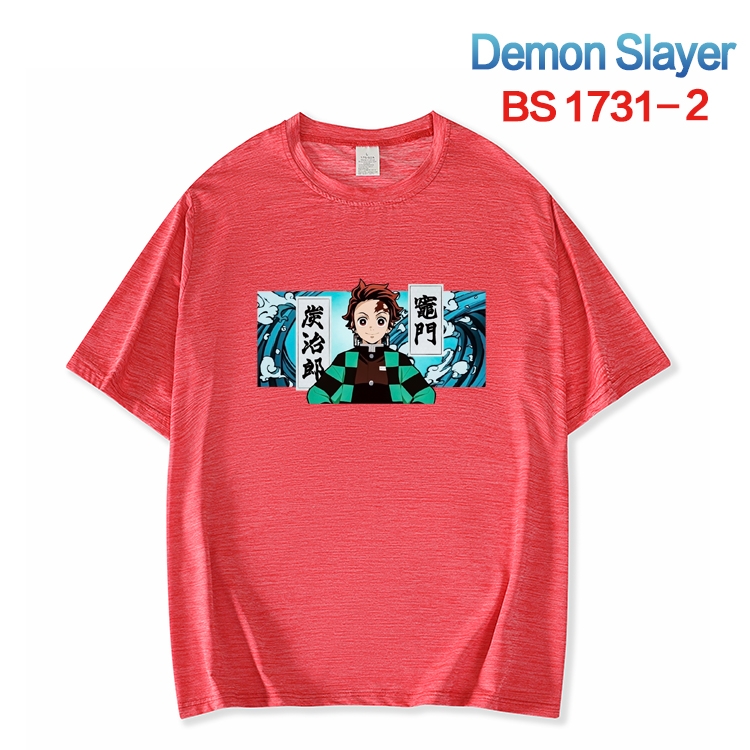 Demon Slayer Kimets  ice silk cotton loose and comfortable T-shirt from XS to 5XL BS-1731-2