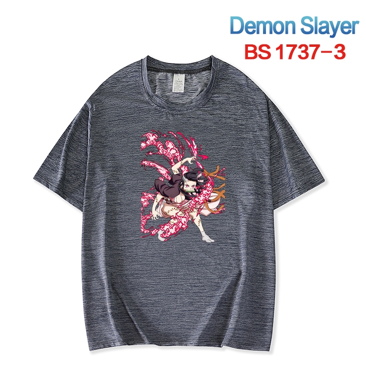 Demon Slayer Kimets  ice silk cotton loose and comfortable T-shirt from XS to 5XL BS-1737-3