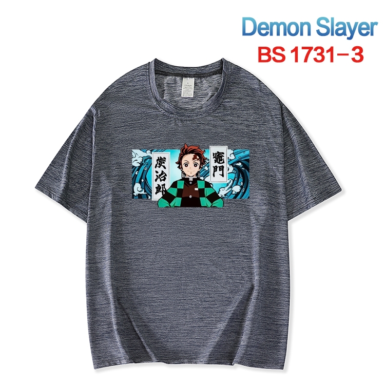 Demon Slayer Kimets  ice silk cotton loose and comfortable T-shirt from XS to 5XL BS-1731-3