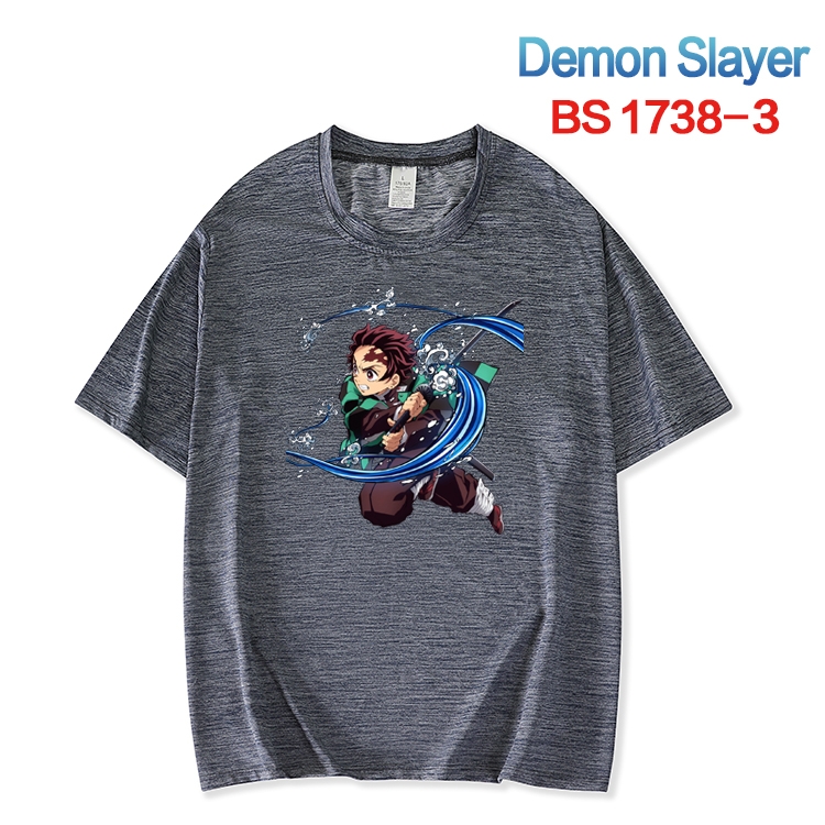 Demon Slayer Kimets  ice silk cotton loose and comfortable T-shirt from XS to 5XL BS-1738-3