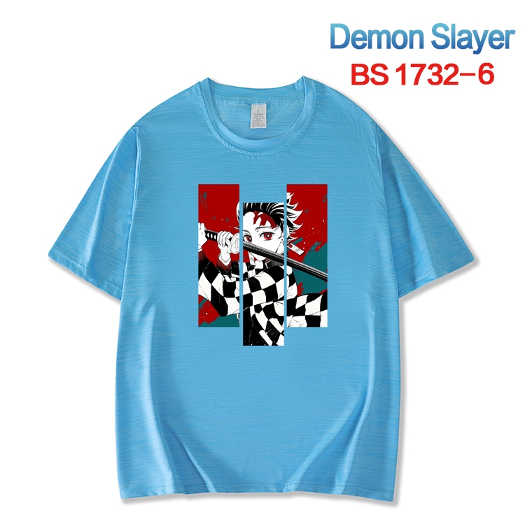 Demon Slayer Kimets  ice silk cotton loose and comfortable T-shirt from XS to 5XL  BS-1732-6