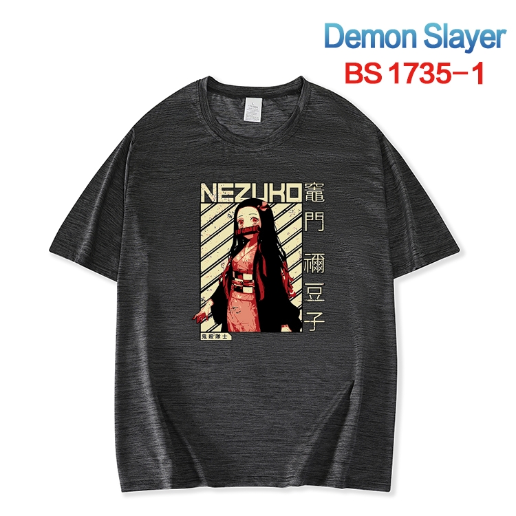 Demon Slayer Kimets  ice silk cotton loose and comfortable T-shirt from XS to 5XL BS-1735-1