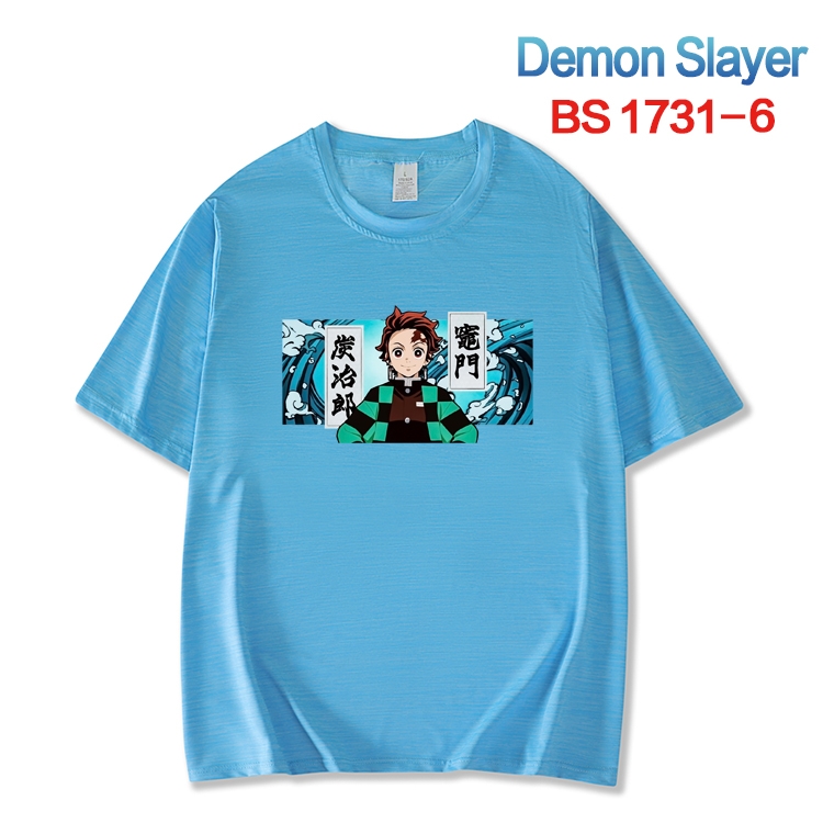 Demon Slayer Kimets  ice silk cotton loose and comfortable T-shirt from XS to 5XL  BS-1731-6