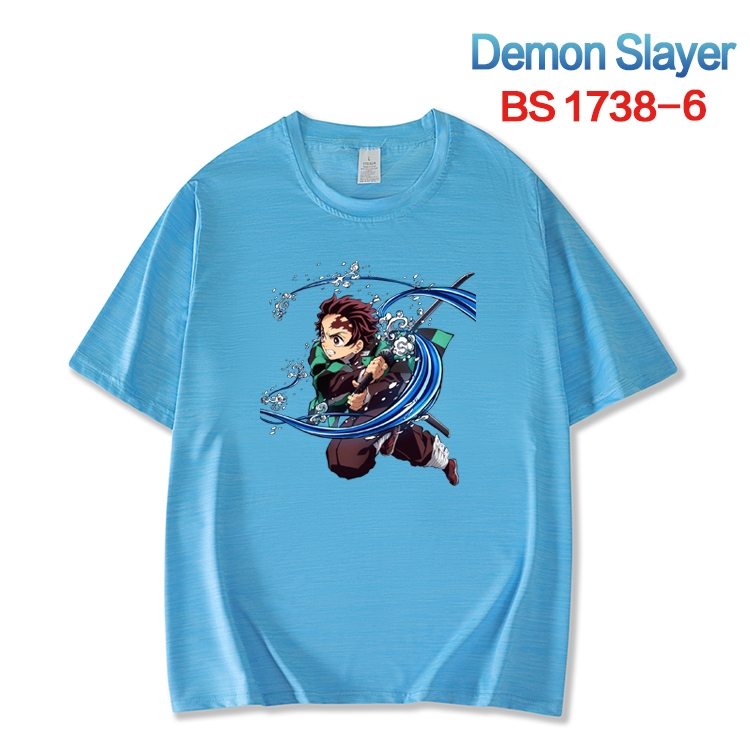 Demon Slayer Kimets  ice silk cotton loose and comfortable T-shirt from XS to 5XL BS-1738-6