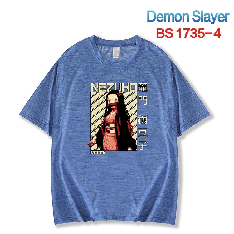 Demon Slayer Kimets  ice silk cotton loose and comfortable T-shirt from XS to 5XL BS-1735-4