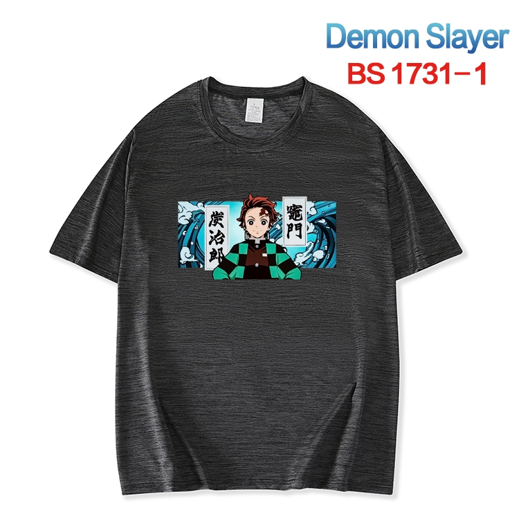 Demon Slayer Kimets  ice silk cotton loose and comfortable T-shirt from XS to 5XL BS-1731-1