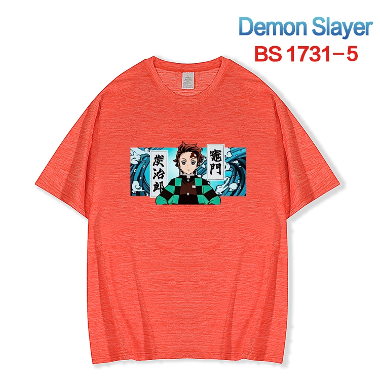 Demon Slayer Kimets  ice silk cotton loose and comfortable T-shirt from XS to 5XL BS-1731-5